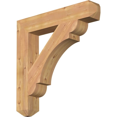 Ekena Millwork Olympic Craftsman Smooth Bracket, Western Red Cedar, 5 1/2"W x 34"D x 34"H BKT06X34X34OLY04SWR